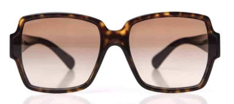 FASHIONPHILE Chanel Square CC Tortoise Sunglasses