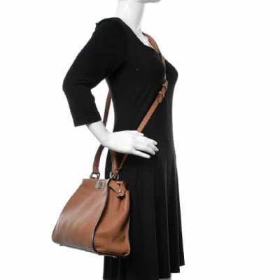 FASHIONPHILE Fendi Calfskin Romano Iconic Camel&nbsp;